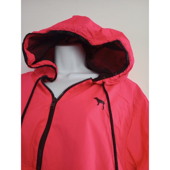 Victoria’s Secret PINK Hooded Windbreaker Jacket Medium • 1/4 Zip Casual Pink - Picture 3 of 6